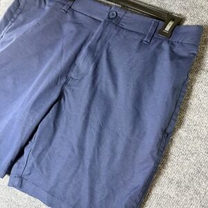 Under Armour Mens Blue‎ Striped Athletic Golf Shorts